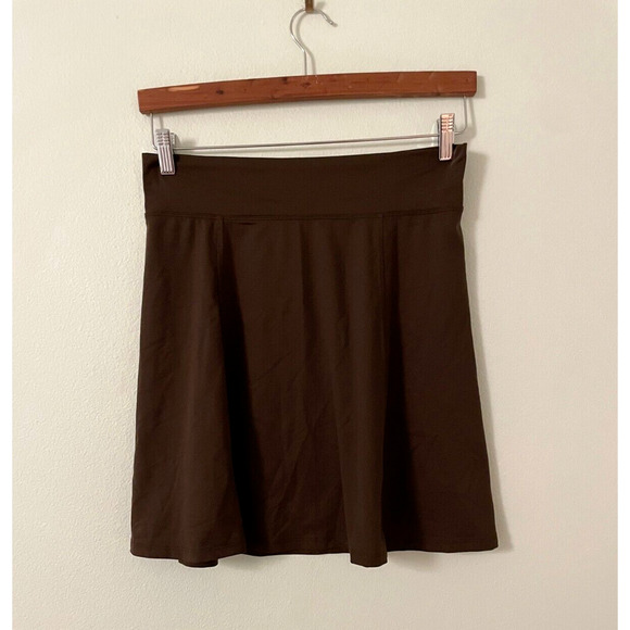 City Tech Womens Mini Skirt Small Brown Pull On Stretch Tennis Athleisure Sporty - Picture 1 of 6